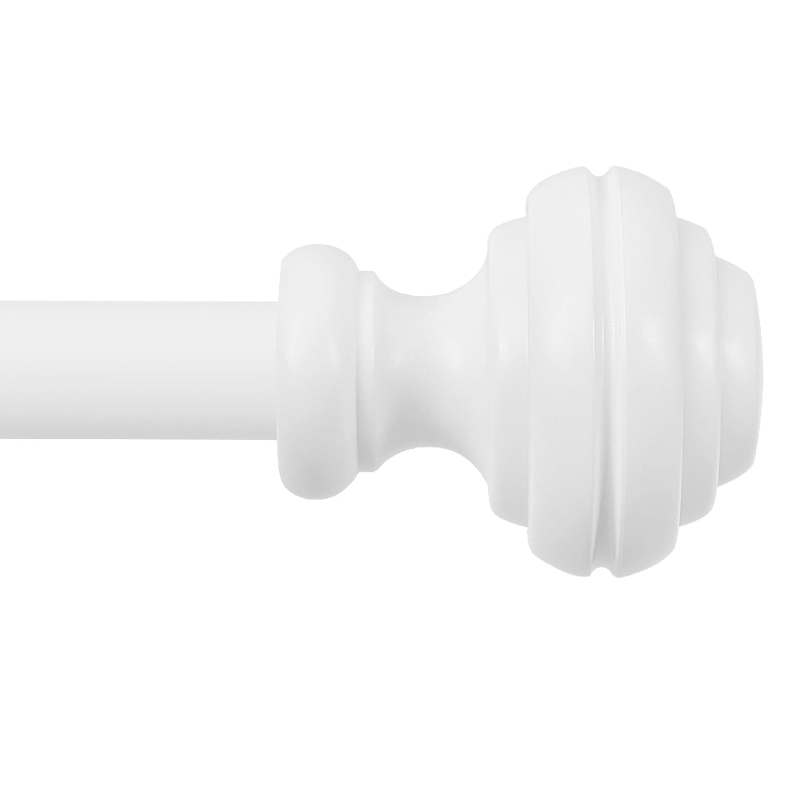 Curtain Rods for Windows 48-84 inch,3/4 inch Heavy Duty Adjustable Decorative Curtain Rod with Modern Finials,2 Pack Window Rods for Bedroom, Living Room,Patio and Kitchen