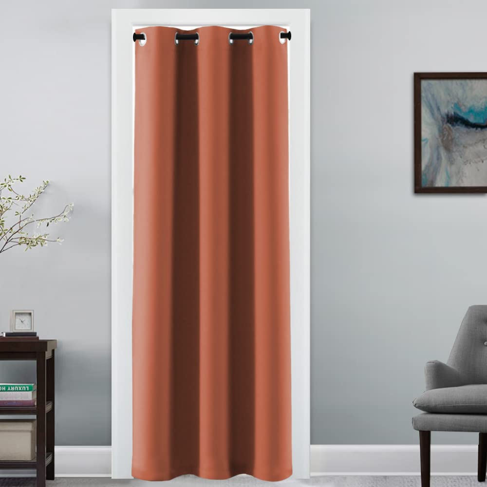 H.VERSAILTEX Blackout Patio Curtains 100 x 96 Inches for Sliding Door Extral Wide Blackout Curtain Panels Thermal Insulated Room Divider - Grommet Top, 8' Tall by 8.5' Wide - Jet Black