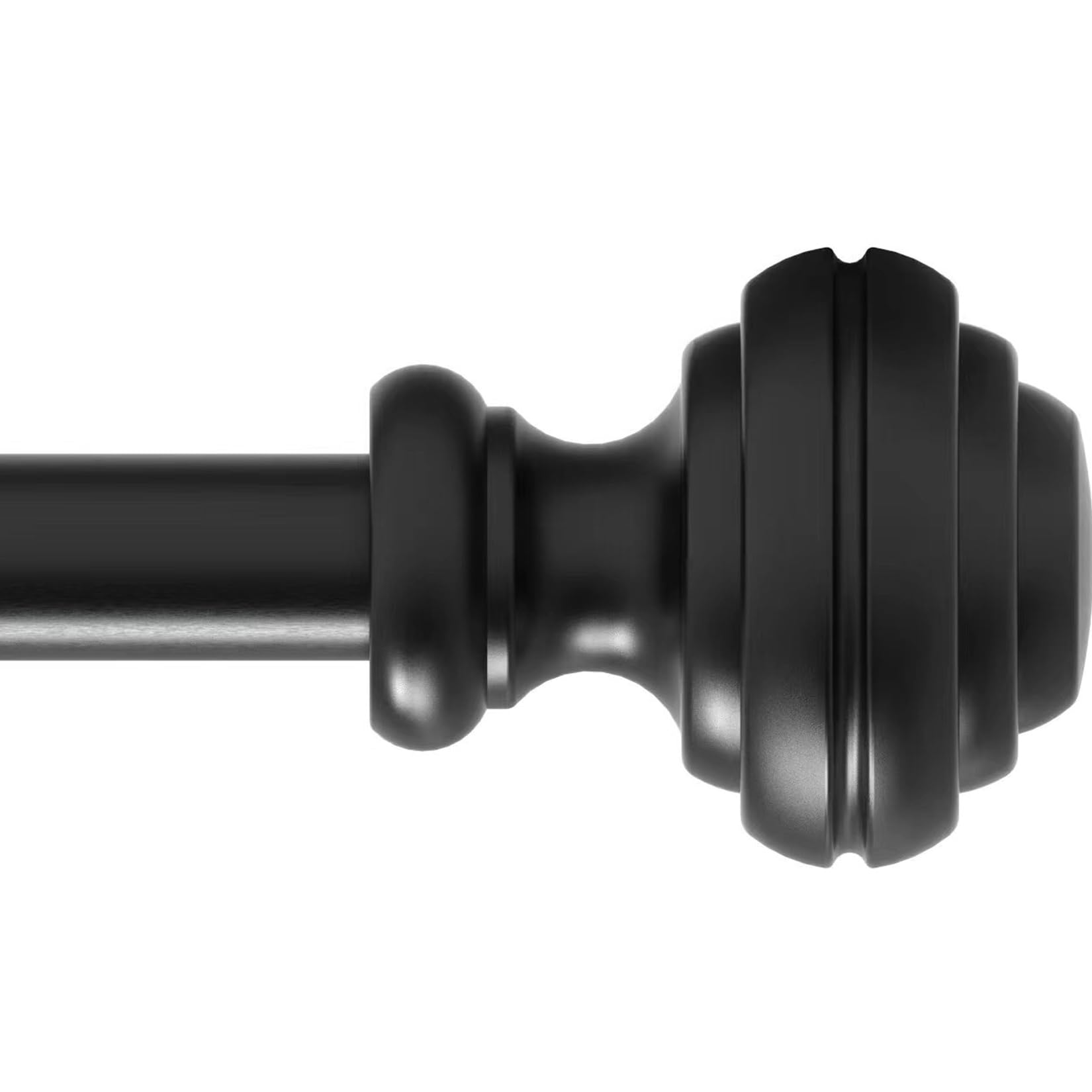 Curtain Rods for Windows 48-84 inch,3/4 inch Heavy Duty Adjustable Decorative Curtain Rod with Modern Finials,2 Pack Window Rods for Bedroom, Living Room,Patio and Kitchen