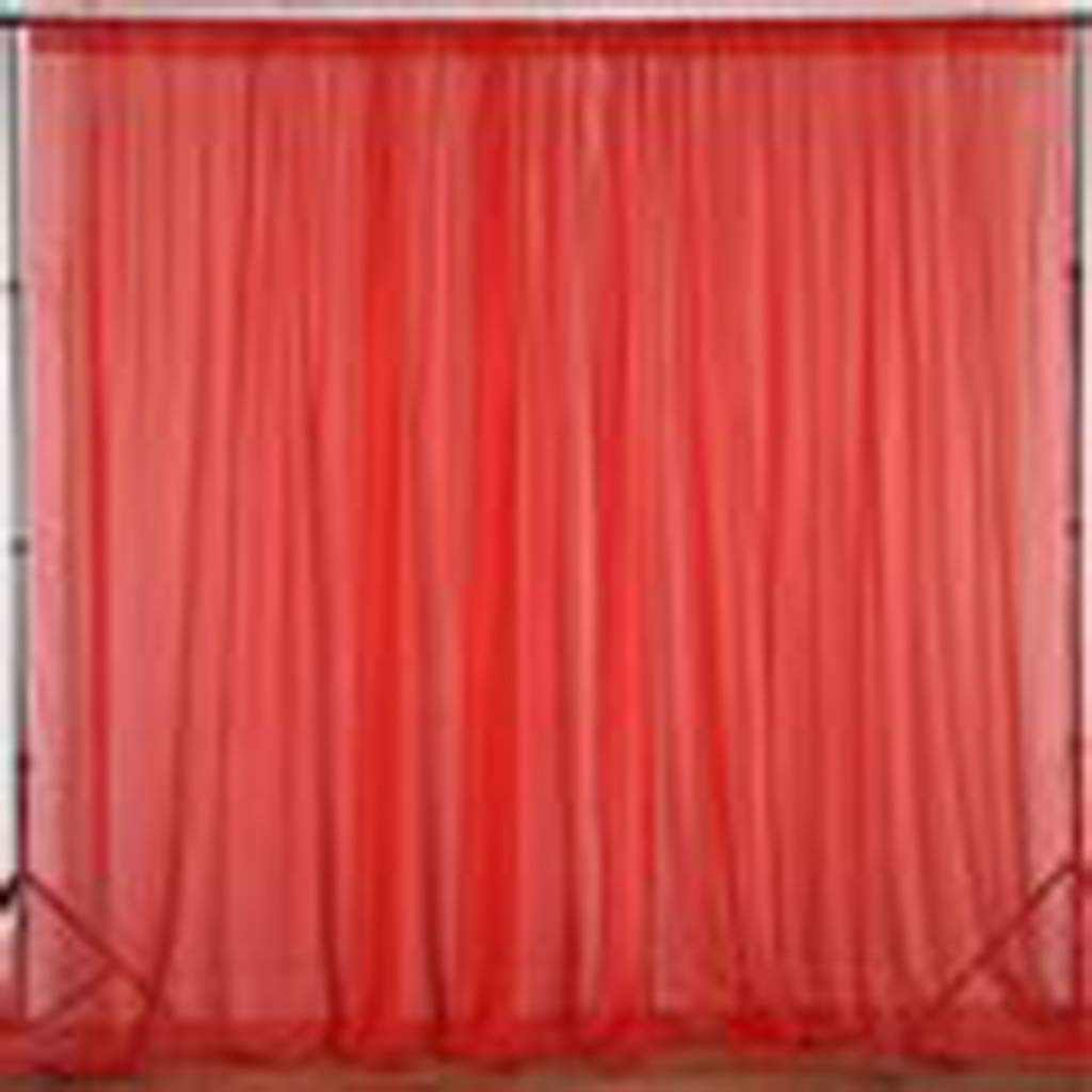 AK TRADING CO. 120" Wide (10Ft Wide) IFR Sheer Voile Drape Panels for Backdrop, Wedding Events, Ceiling Drapes, Event Masking, & Decor - Select from 6ft to 50ft Length. (10 feet x 16 feet, White)