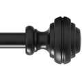 Curtain Rods for Windows 48-84 inch,3/4 inch Heavy Duty Adjustable Decorative Curtain Rod with Modern Finials,2 Pack Window Rods for Bedroom, Living Room,Patio and Kitchen