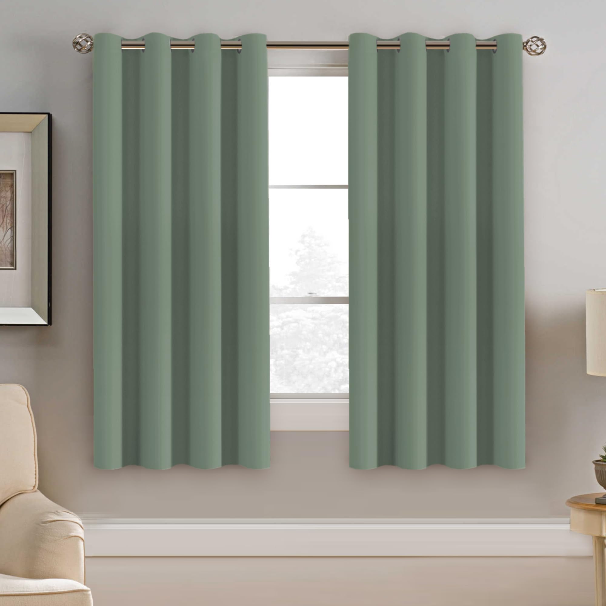 H.VERSAILTEX Blackout Patio Curtains 100 x 96 Inches for Sliding Door Extral Wide Blackout Curtain Panels Thermal Insulated Room Divider - Grommet Top, 8' Tall by 8.5' Wide - Jet Black