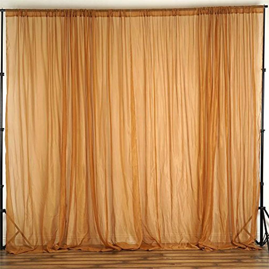 AK TRADING CO. 120" Wide (10Ft Wide) IFR Sheer Voile Drape Panels for Backdrop, Wedding Events, Ceiling Drapes, Event Masking, & Decor - Select from 6ft to 50ft Length. (10 feet x 16 feet, White)
