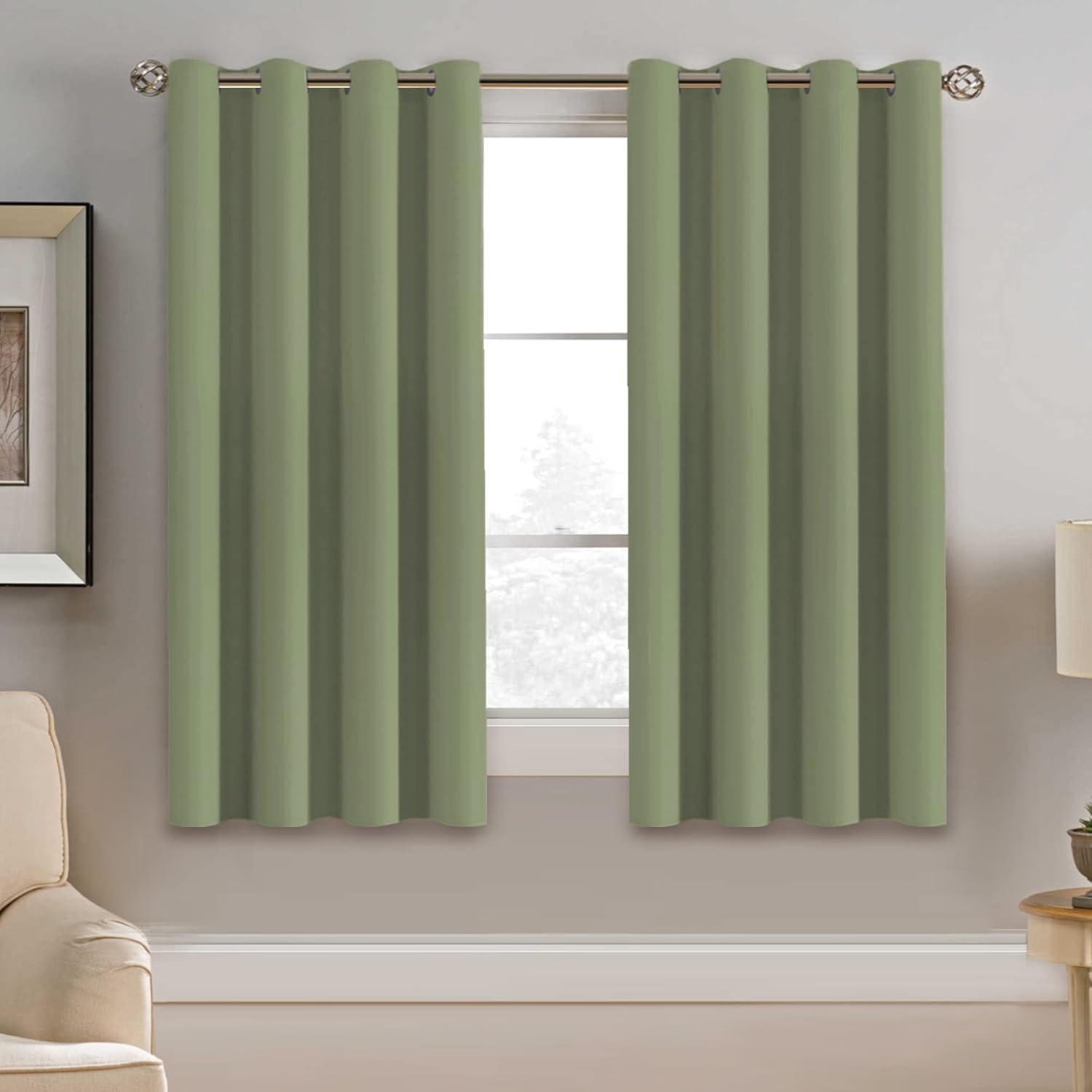 H.VERSAILTEX Blackout Patio Curtains 100 x 96 Inches for Sliding Door Extral Wide Blackout Curtain Panels Thermal Insulated Room Divider - Grommet Top, 8' Tall by 8.5' Wide - Jet Black