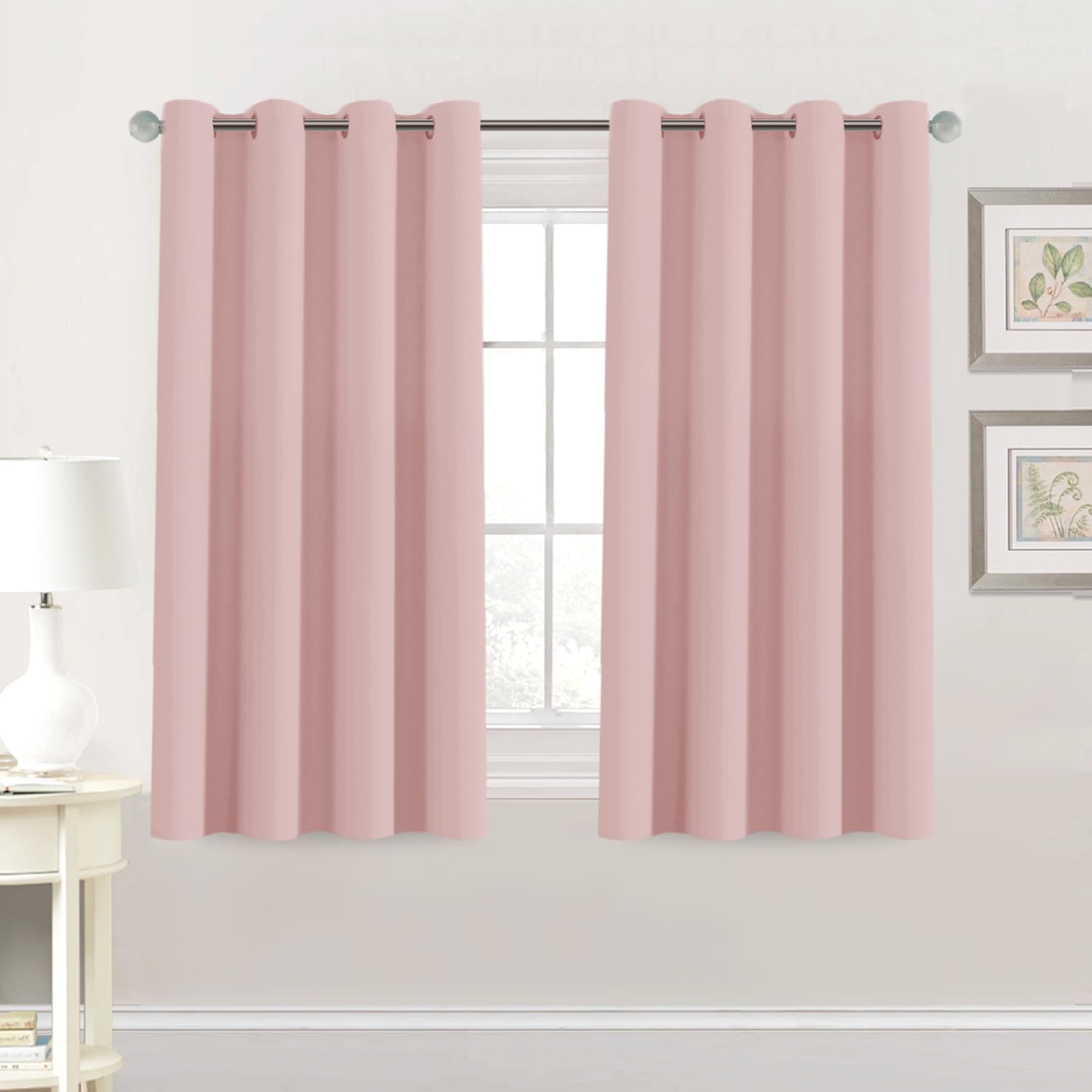 H.VERSAILTEX Blackout Patio Curtains 100 x 96 Inches for Sliding Door Extral Wide Blackout Curtain Panels Thermal Insulated Room Divider - Grommet Top, 8' Tall by 8.5' Wide - Jet Black