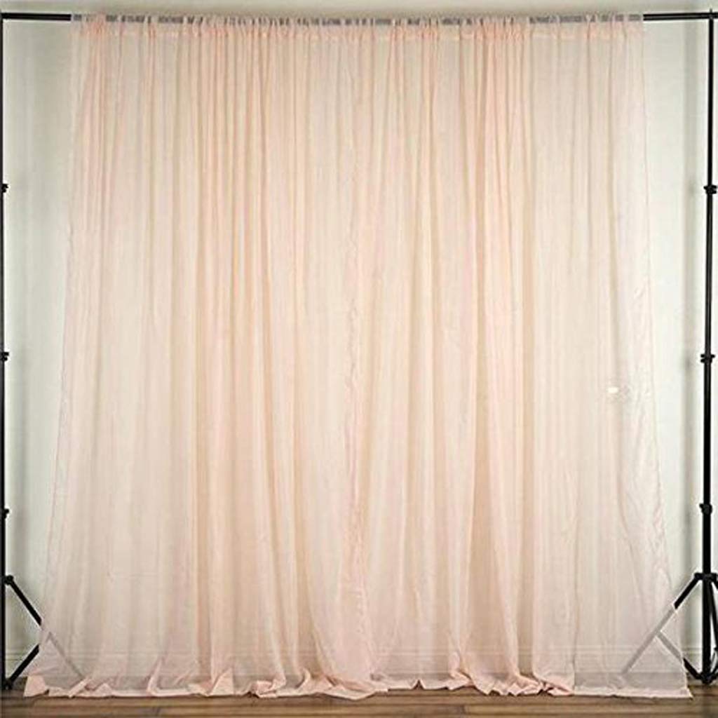 AK TRADING CO. 120" Wide (10Ft Wide) IFR Sheer Voile Drape Panels for Backdrop, Wedding Events, Ceiling Drapes, Event Masking, & Decor - Select from 6ft to 50ft Length. (10 feet x 16 feet, White)