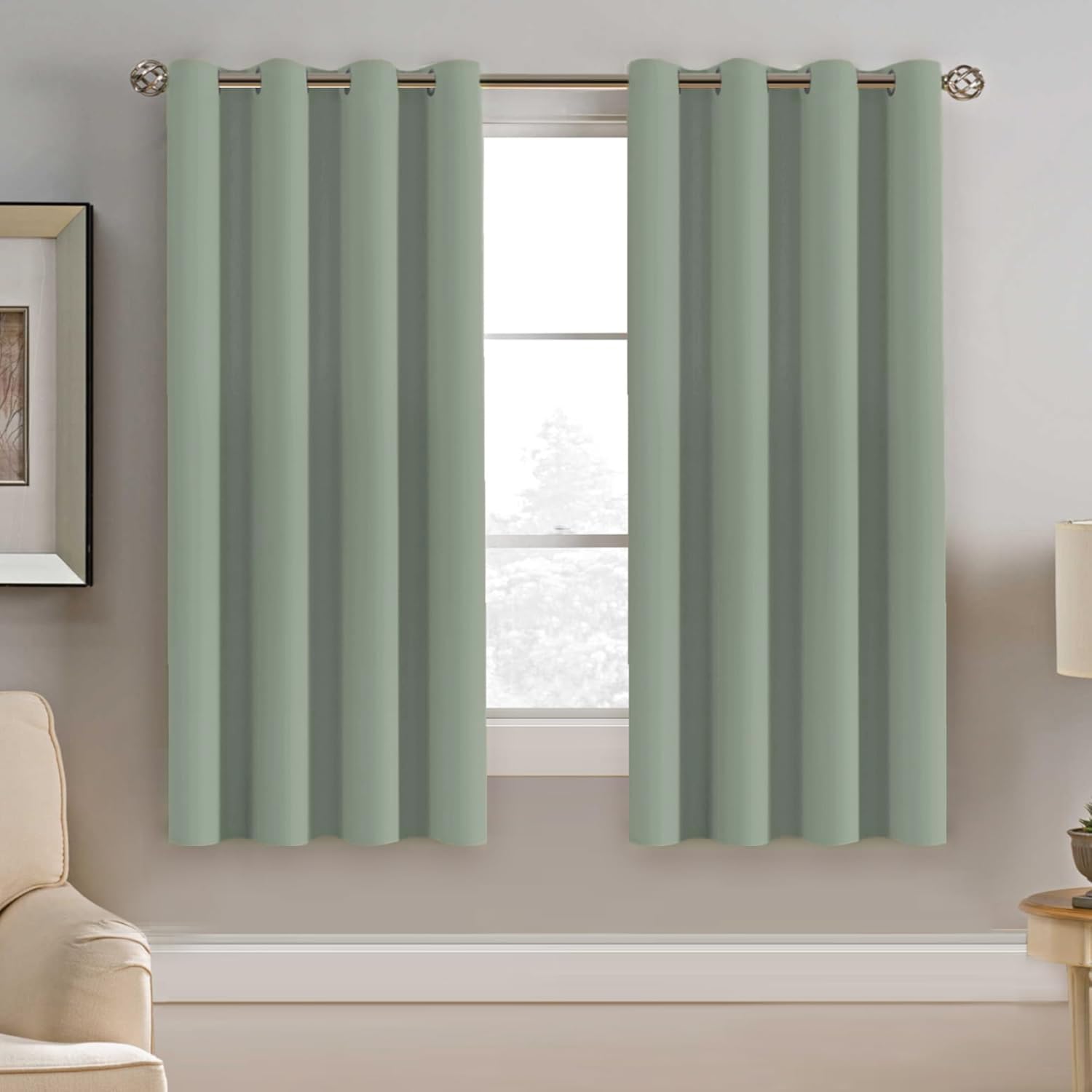 H.VERSAILTEX Blackout Patio Curtains 100 x 96 Inches for Sliding Door Extral Wide Blackout Curtain Panels Thermal Insulated Room Divider - Grommet Top, 8' Tall by 8.5' Wide - Jet Black