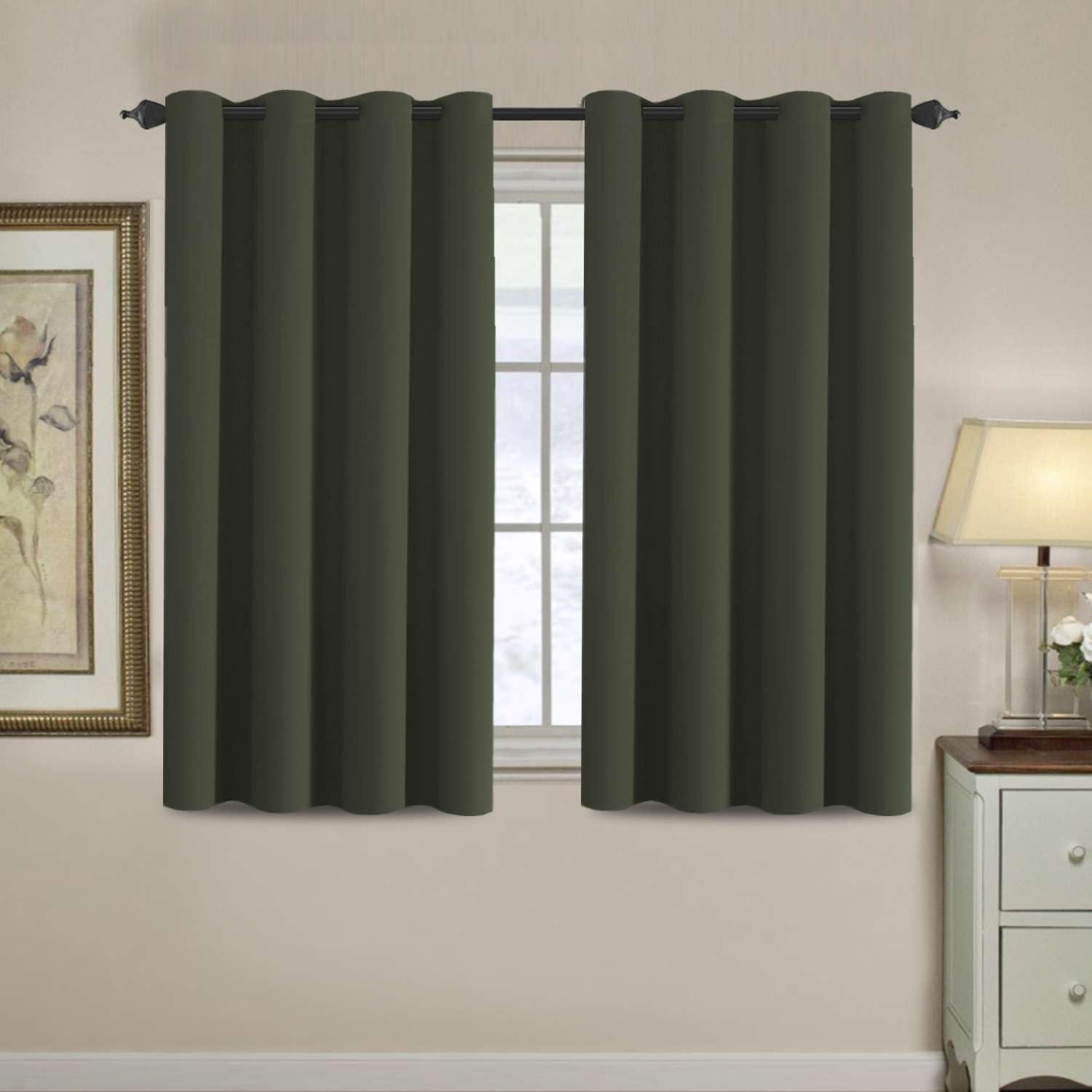H.VERSAILTEX Blackout Patio Curtains 100 x 96 Inches for Sliding Door Extral Wide Blackout Curtain Panels Thermal Insulated Room Divider - Grommet Top, 8' Tall by 8.5' Wide - Jet Black
