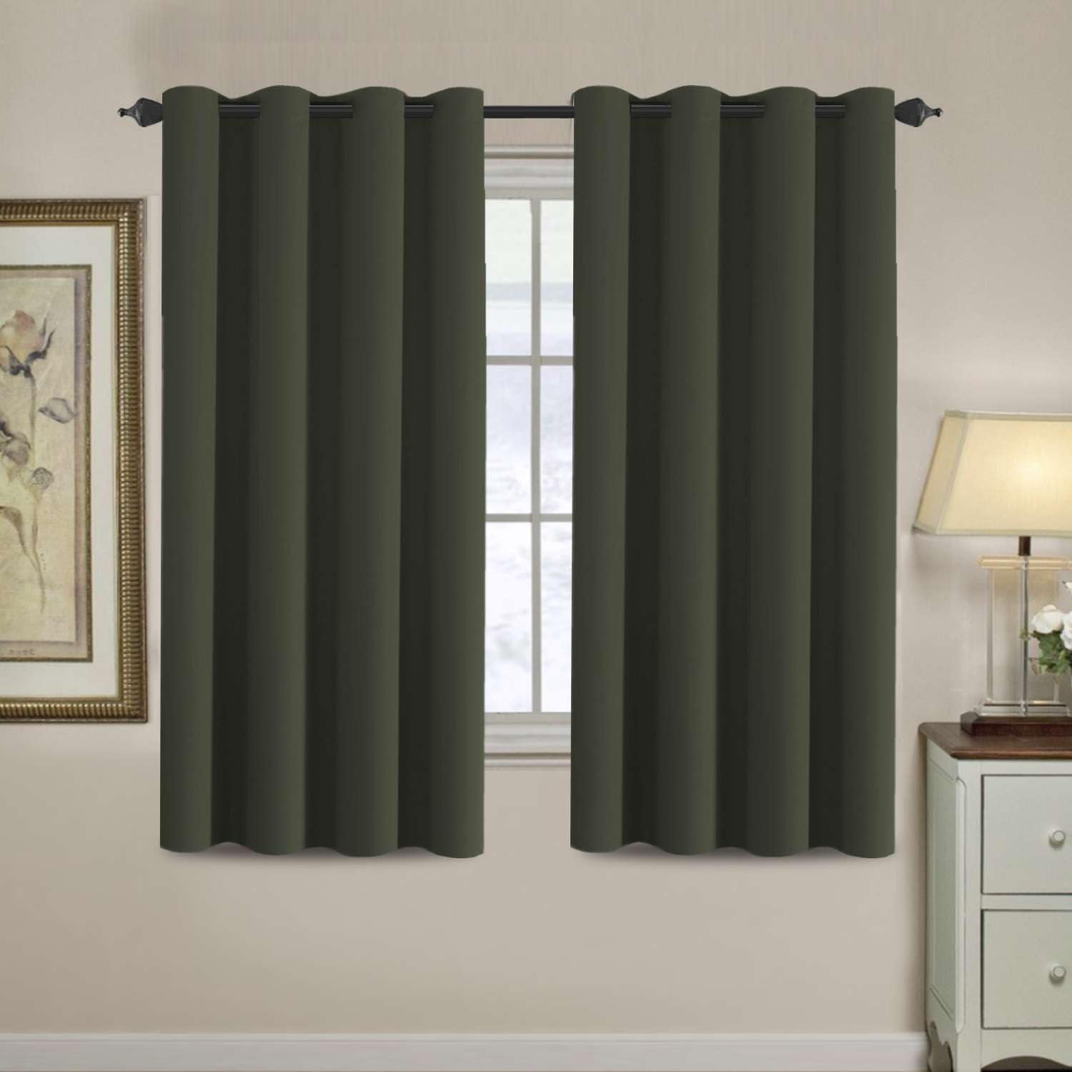 H.VERSAILTEX Blackout Patio Curtains 100 x 96 Inches for Sliding Door Extral Wide Blackout Curtain Panels Thermal Insulated Room Divider - Grommet Top, 8' Tall by 8.5' Wide - Jet Black