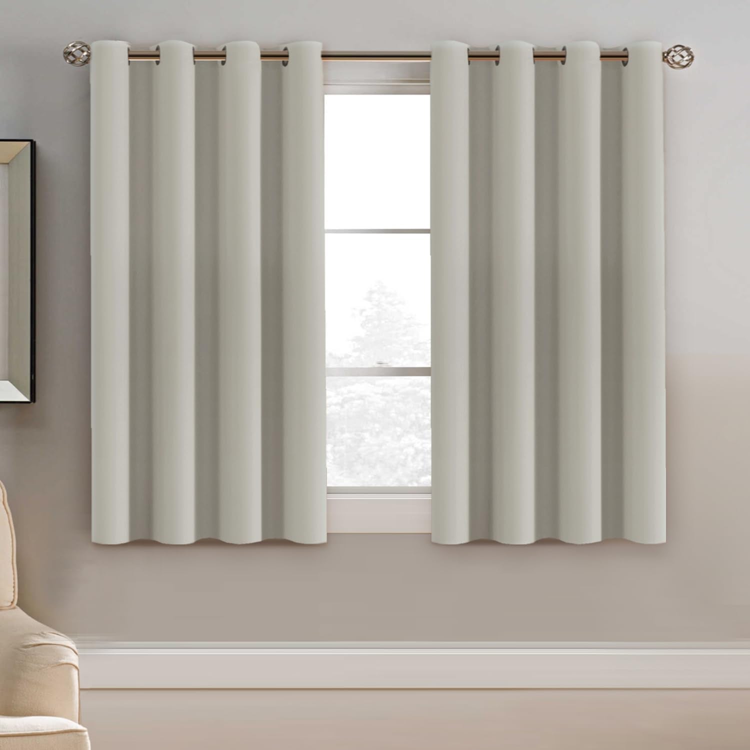 H.VERSAILTEX Blackout Patio Curtains 100 x 96 Inches for Sliding Door Extral Wide Blackout Curtain Panels Thermal Insulated Room Divider - Grommet Top, 8' Tall by 8.5' Wide - Jet Black
