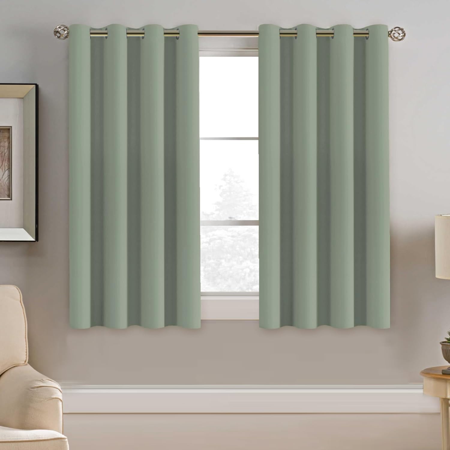 H.VERSAILTEX Blackout Patio Curtains 100 x 96 Inches for Sliding Door Extral Wide Blackout Curtain Panels Thermal Insulated Room Divider - Grommet Top, 8' Tall by 8.5' Wide - Jet Black