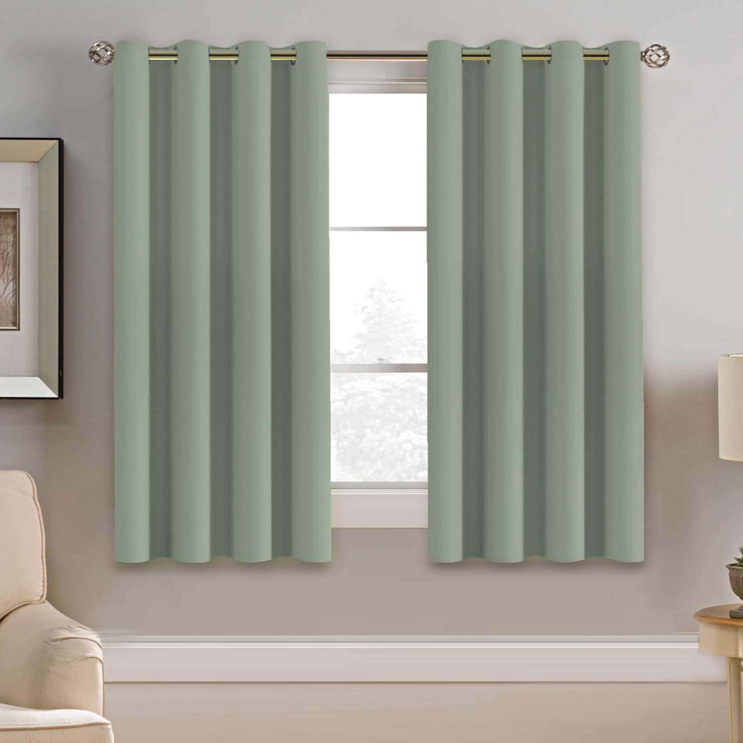 H.VERSAILTEX Blackout Patio Curtains 100 x 96 Inches for Sliding Door Extral Wide Blackout Curtain Panels Thermal Insulated Room Divider - Grommet Top, 8' Tall by 8.5' Wide - Jet Black