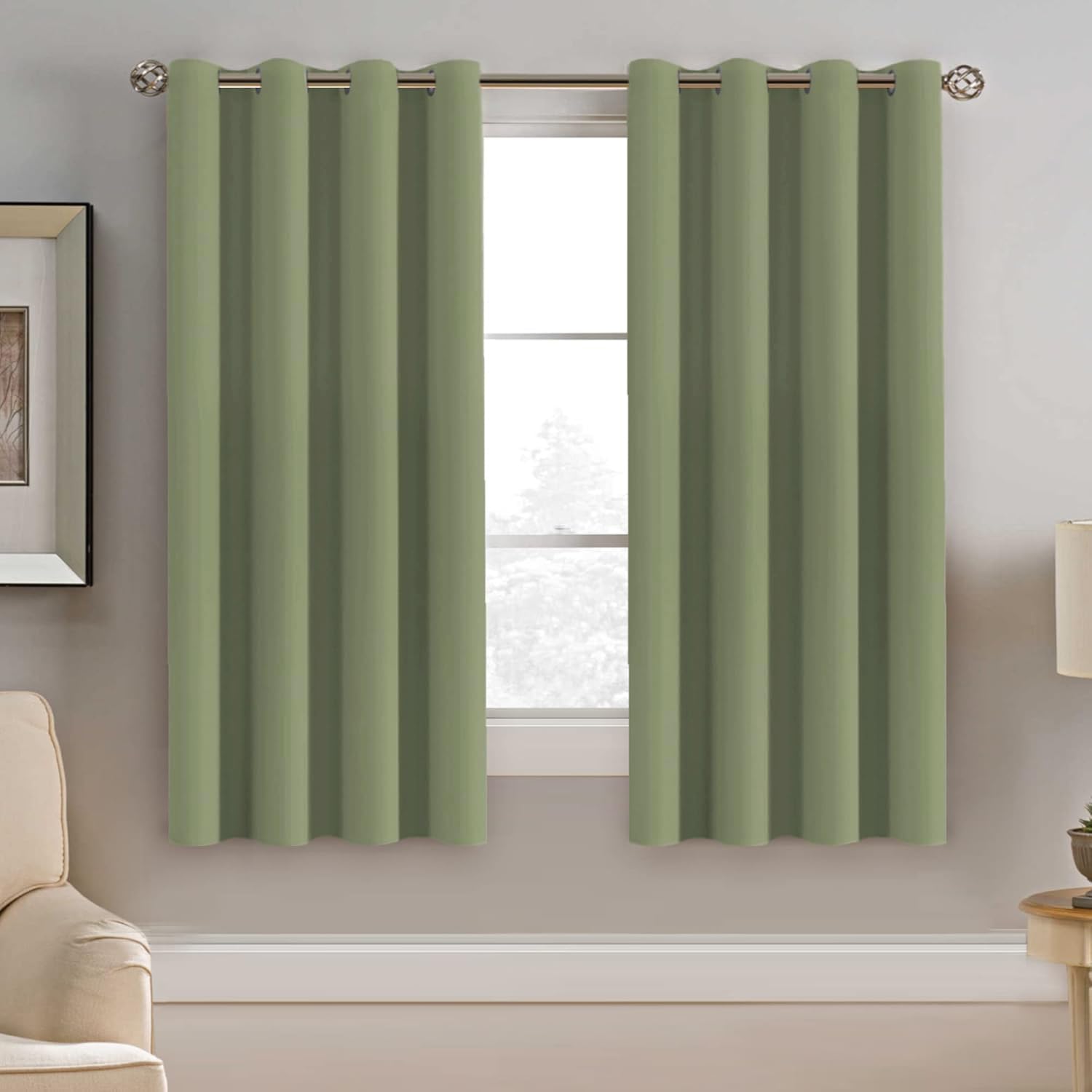 H.VERSAILTEX Blackout Patio Curtains 100 x 96 Inches for Sliding Door Extral Wide Blackout Curtain Panels Thermal Insulated Room Divider - Grommet Top, 8' Tall by 8.5' Wide - Jet Black