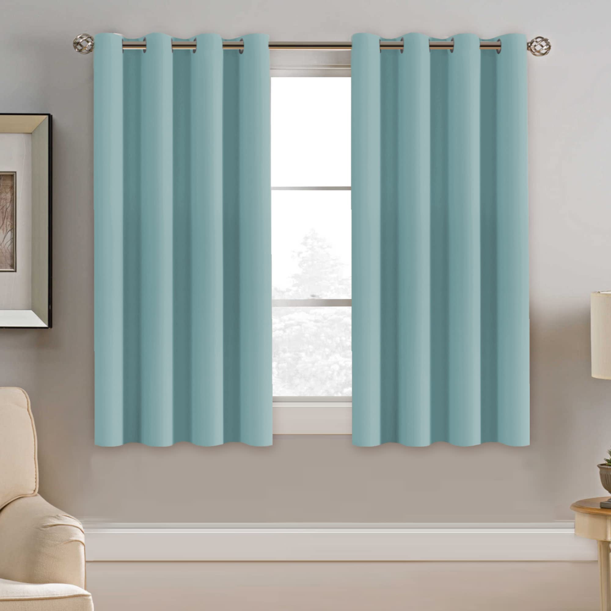 H.VERSAILTEX Blackout Patio Curtains 100 x 96 Inches for Sliding Door Extral Wide Blackout Curtain Panels Thermal Insulated Room Divider - Grommet Top, 8' Tall by 8.5' Wide - Jet Black