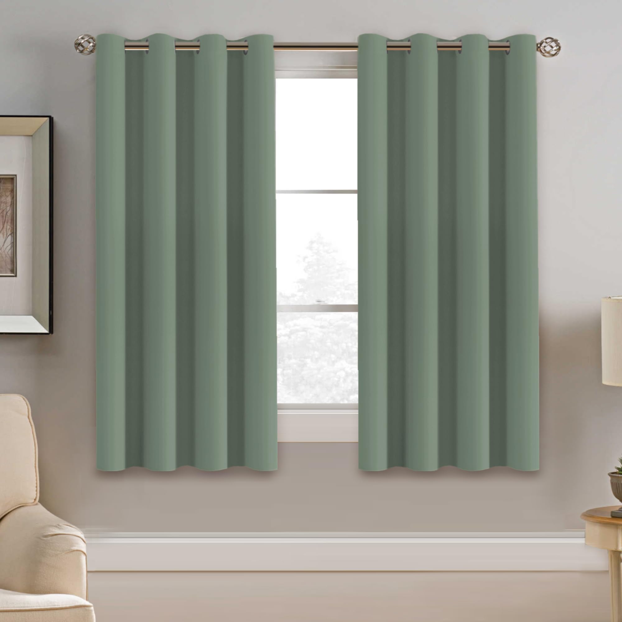 H.VERSAILTEX Blackout Patio Curtains 100 x 96 Inches for Sliding Door Extral Wide Blackout Curtain Panels Thermal Insulated Room Divider - Grommet Top, 8' Tall by 8.5' Wide - Jet Black