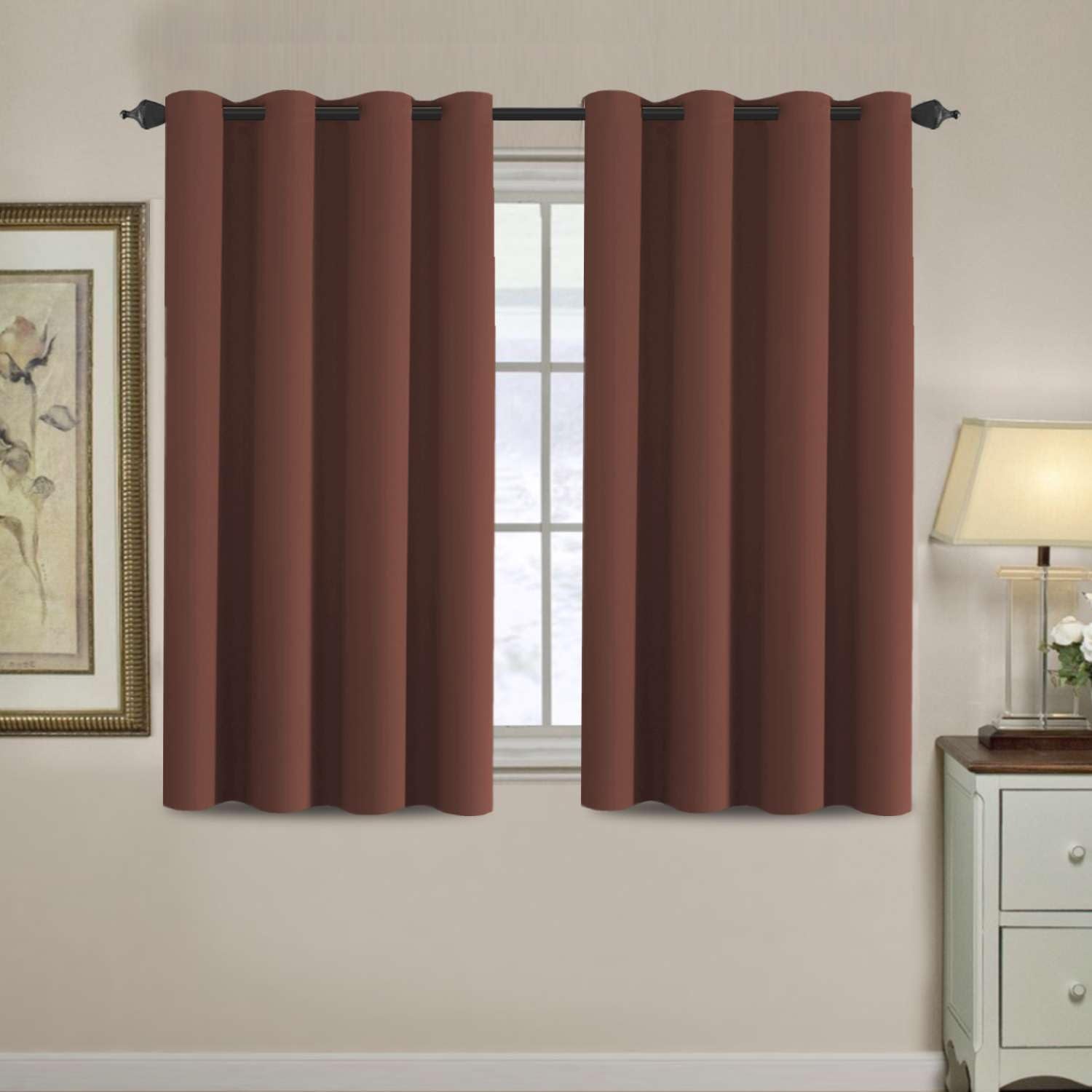 H.VERSAILTEX Blackout Patio Curtains 100 x 96 Inches for Sliding Door Extral Wide Blackout Curtain Panels Thermal Insulated Room Divider - Grommet Top, 8' Tall by 8.5' Wide - Jet Black