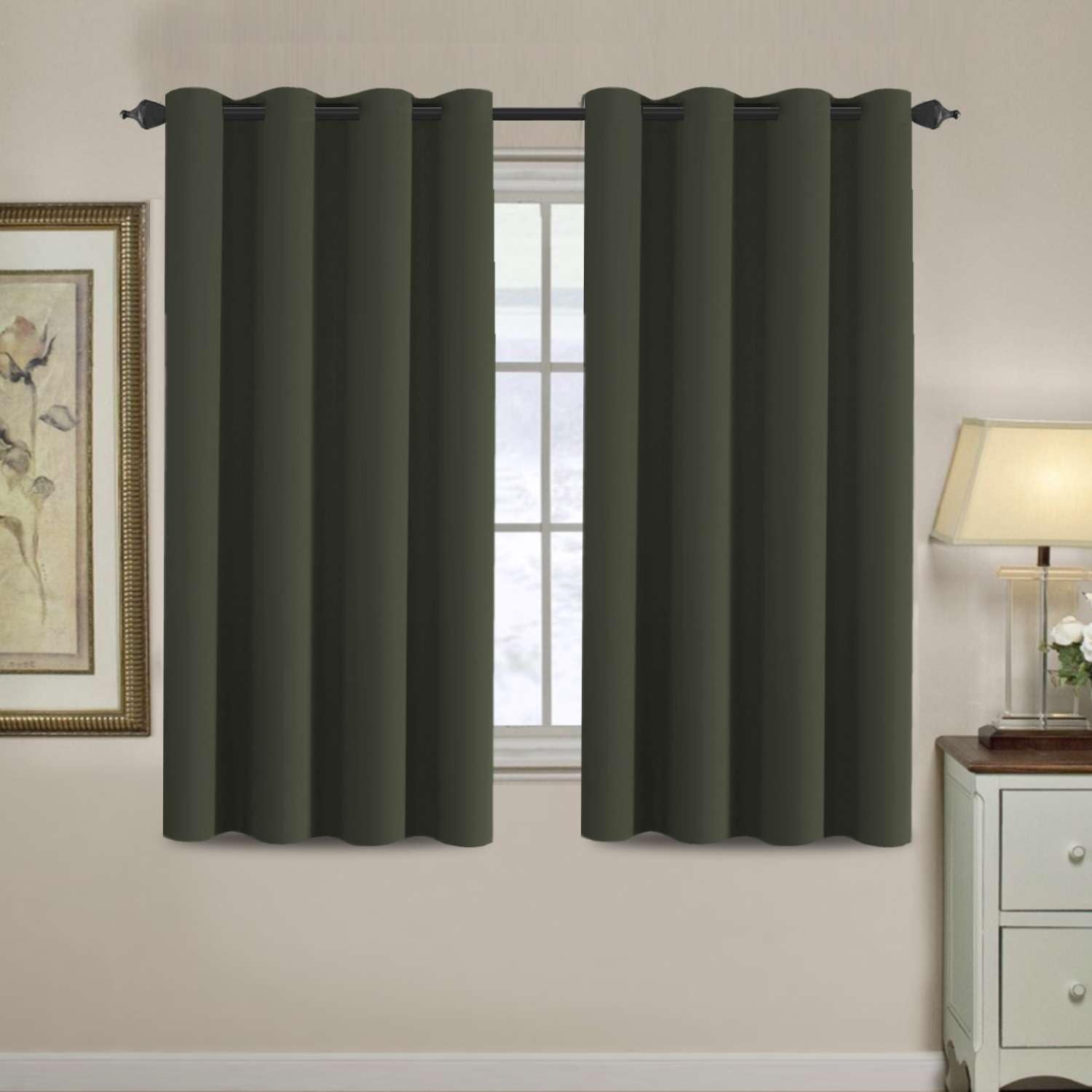 H.VERSAILTEX Blackout Patio Curtains 100 x 96 Inches for Sliding Door Extral Wide Blackout Curtain Panels Thermal Insulated Room Divider - Grommet Top, 8' Tall by 8.5' Wide - Jet Black