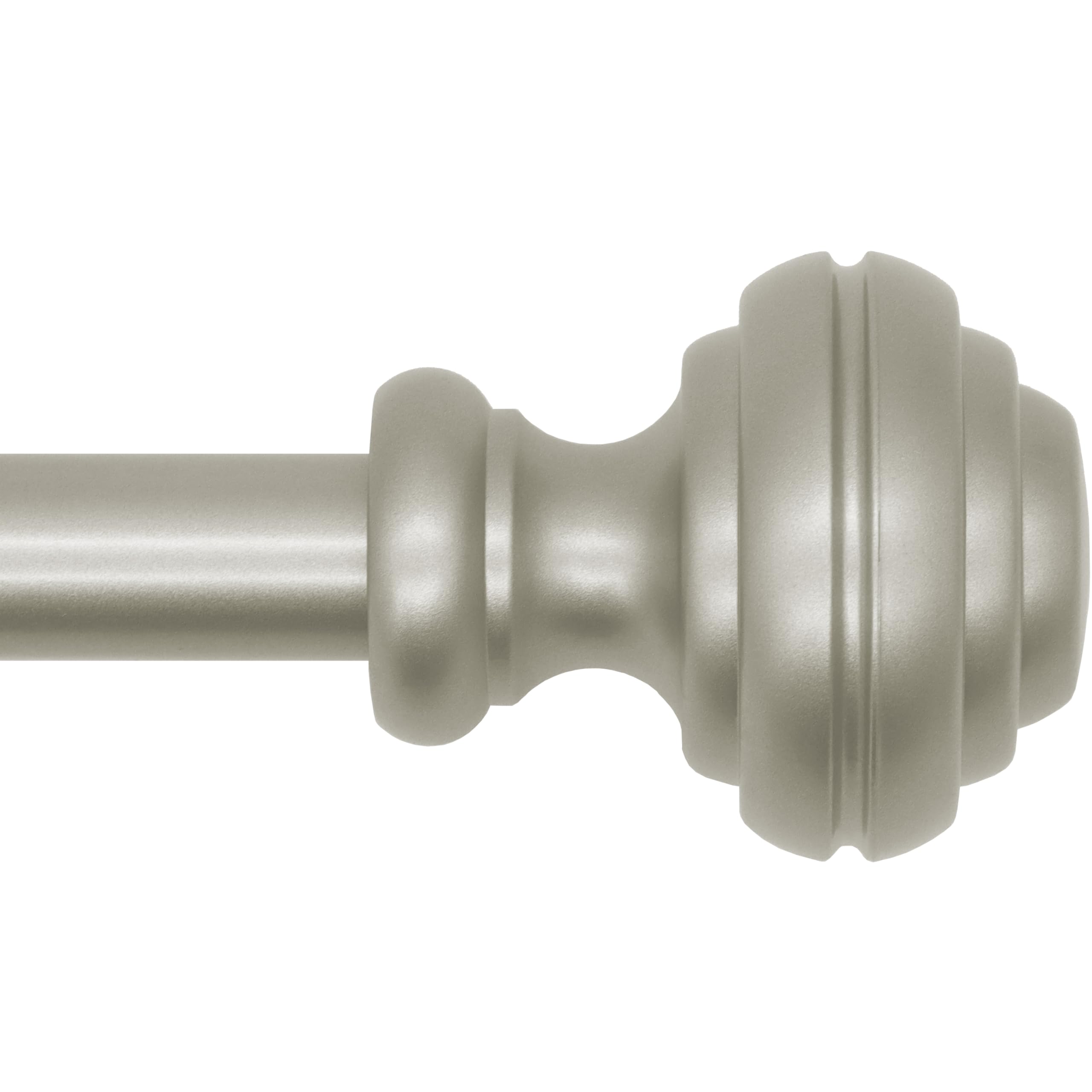 Curtain Rods for Windows 48-84 inch,3/4 inch Heavy Duty Adjustable Decorative Curtain Rod with Modern Finials,2 Pack Window Rods for Bedroom, Living Room,Patio and Kitchen