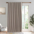 IGEMAEVE Black 100% Blackout Curtains 84 Inch Length 2 Panels Set, Black Out Curtains for Bedroom 84 Inch Long, Rod Pocket Energy Saving Room Darkening Drapes for Living Room Dining Room Window
