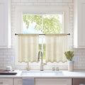 MIULEE 2 Panels Solid Color White Sheer Window Curtains Elegant Window Voile Panels/Drapes/Treatment for Bedroom Living Room (54 X 84 Inches White)