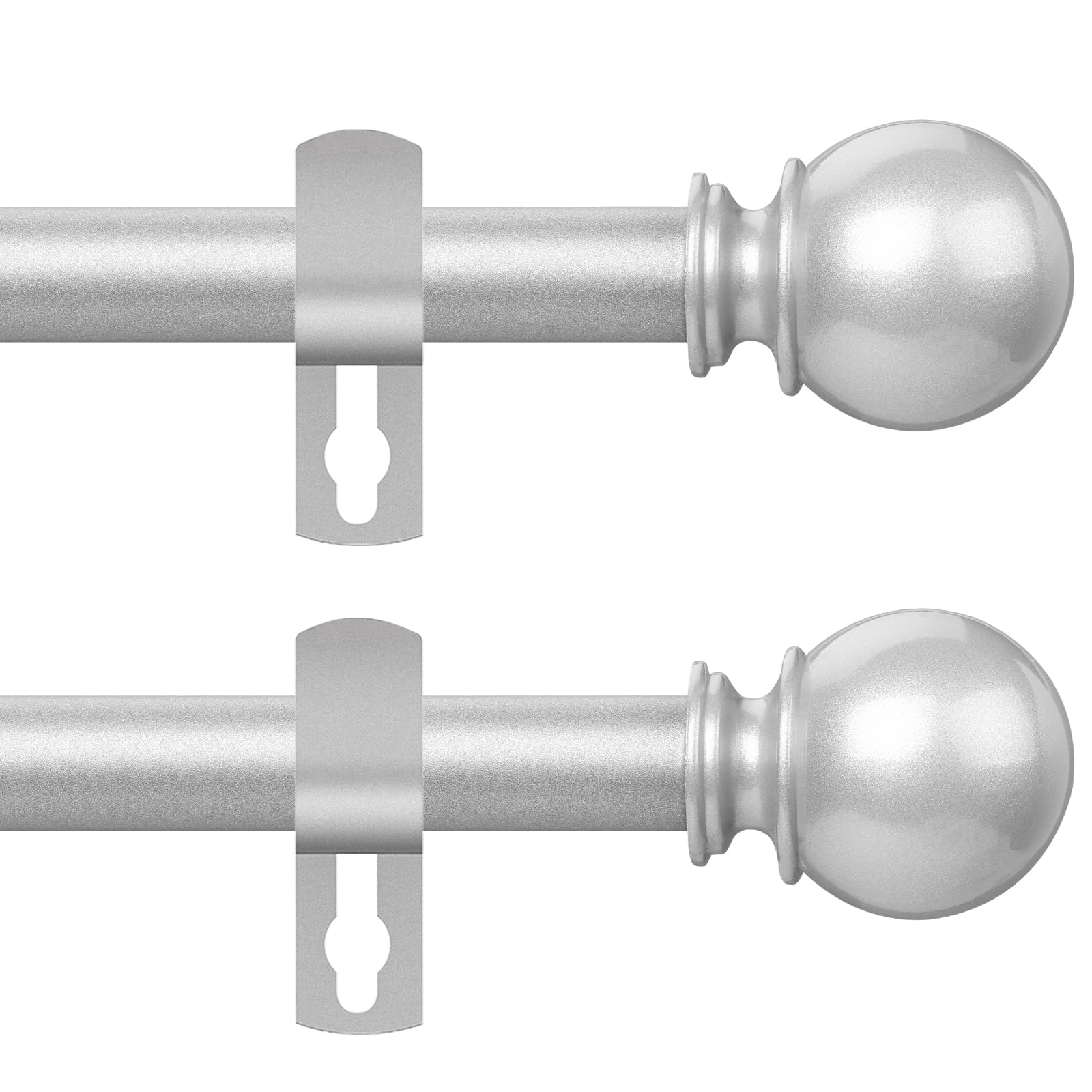 Gold Curtain Rod for Windows 28 to 48 Inch,2 Pack 5/8 Inch Diameter Adjustable Rod With Brackets,Heavy Duty Easy to Install Outdoor Curtain Rods for Bedroom,Patio