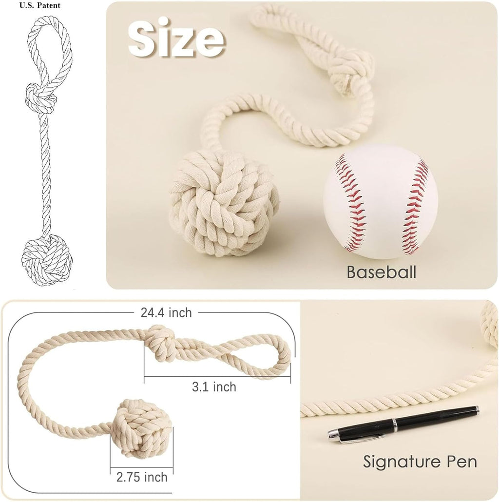 Melaluxe 2 Pack Curtain Tiebacks - Heavy Duty Curtain Rope Tieback, Handmade Rural Decorative Curtain Holdbacks (Beige)